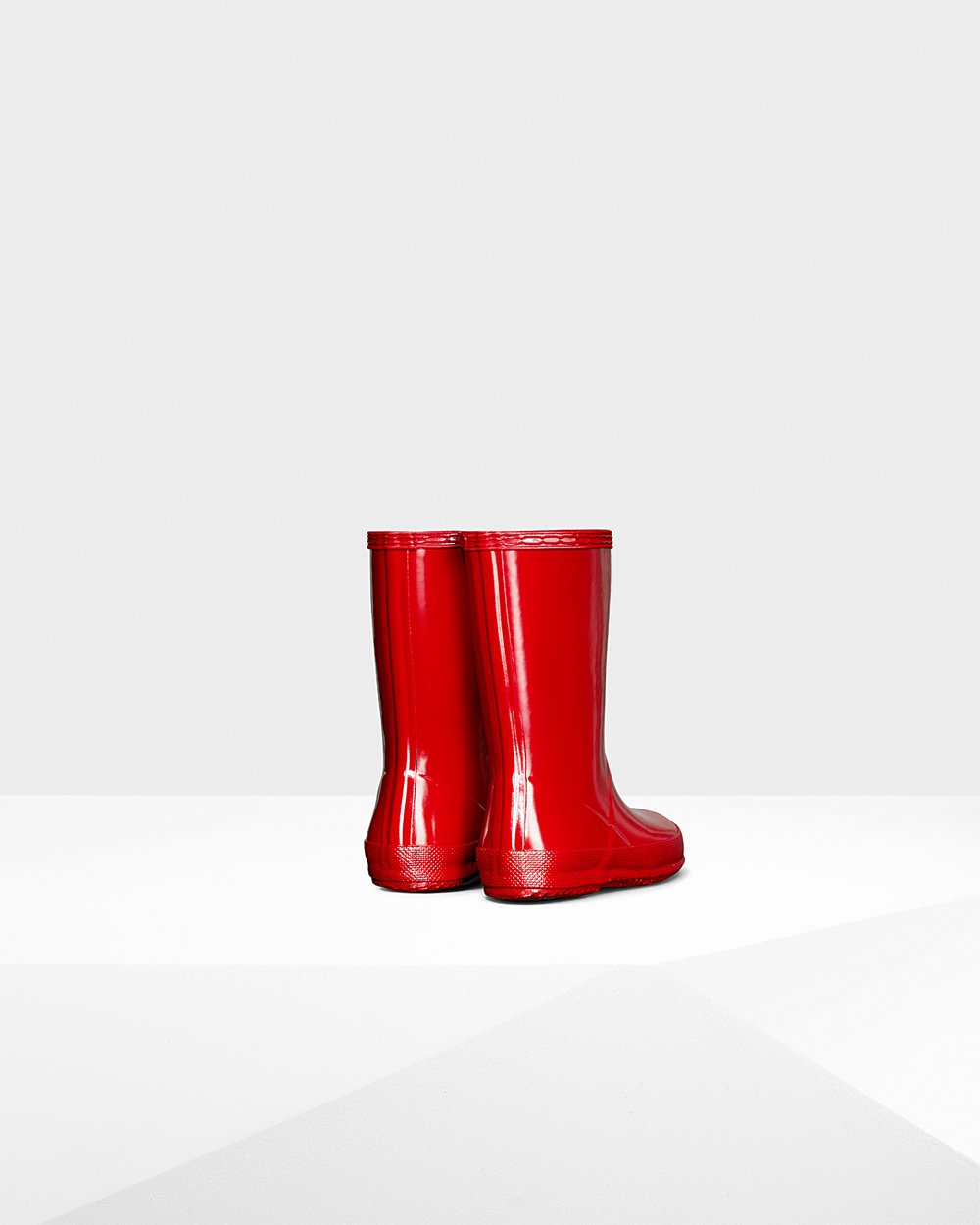 Galochas Hunter Criança Vermelhas - Original First Classic Gloss - 05OMDYULF